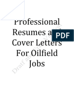 A Professional Approach to Resumes and Cover Letters Draft