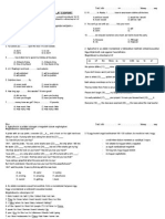 Angol Nyelvi Szintfelmérő 2013 A" Csoport: Név: .. Szül. Idő: . Év . Hónap Nap