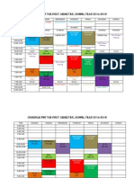 Time Schedule For First Sem