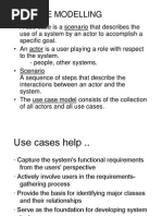 Use Case Modelling