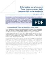 Enfermedad por el virus del Ébola, implicaciones de la introducción en las Américas.