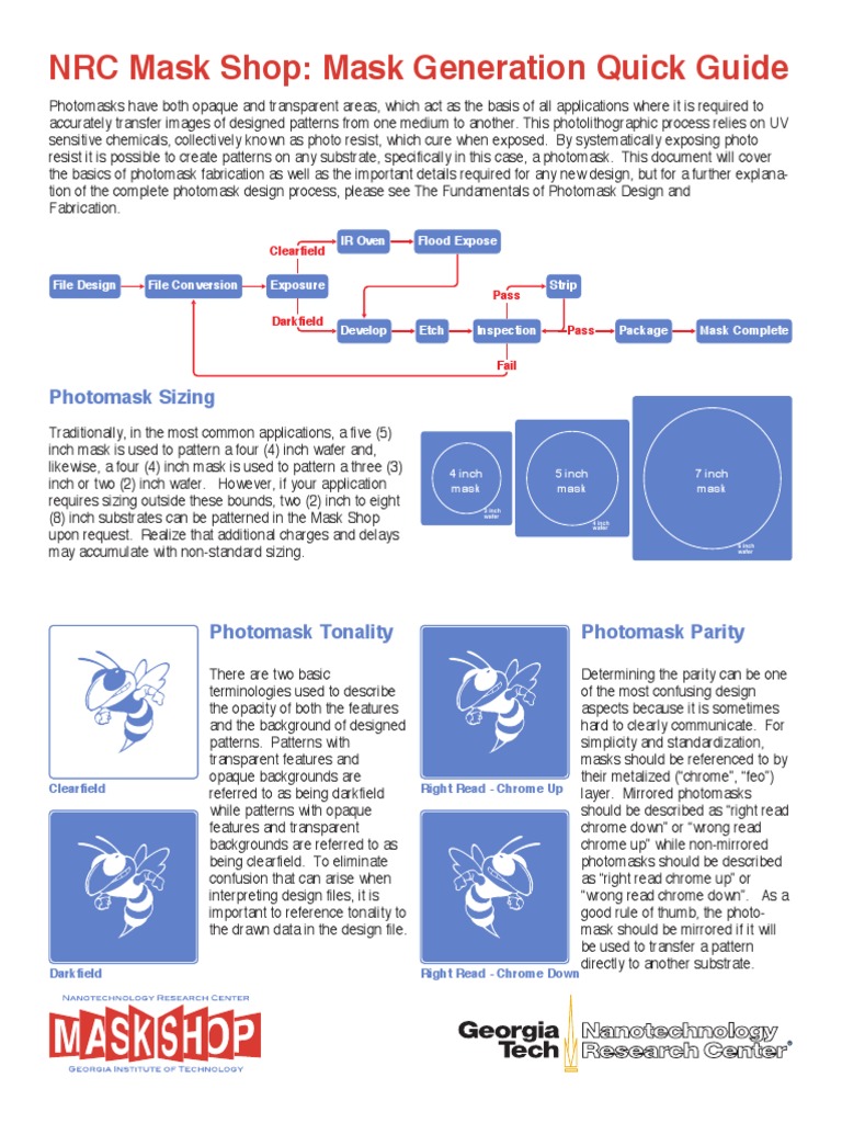 Photomask Fabrication Quick Guide | PDF | Industrial Processes ...
