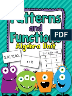 PatternsandFunctionsAlgebraUnitPacket-1