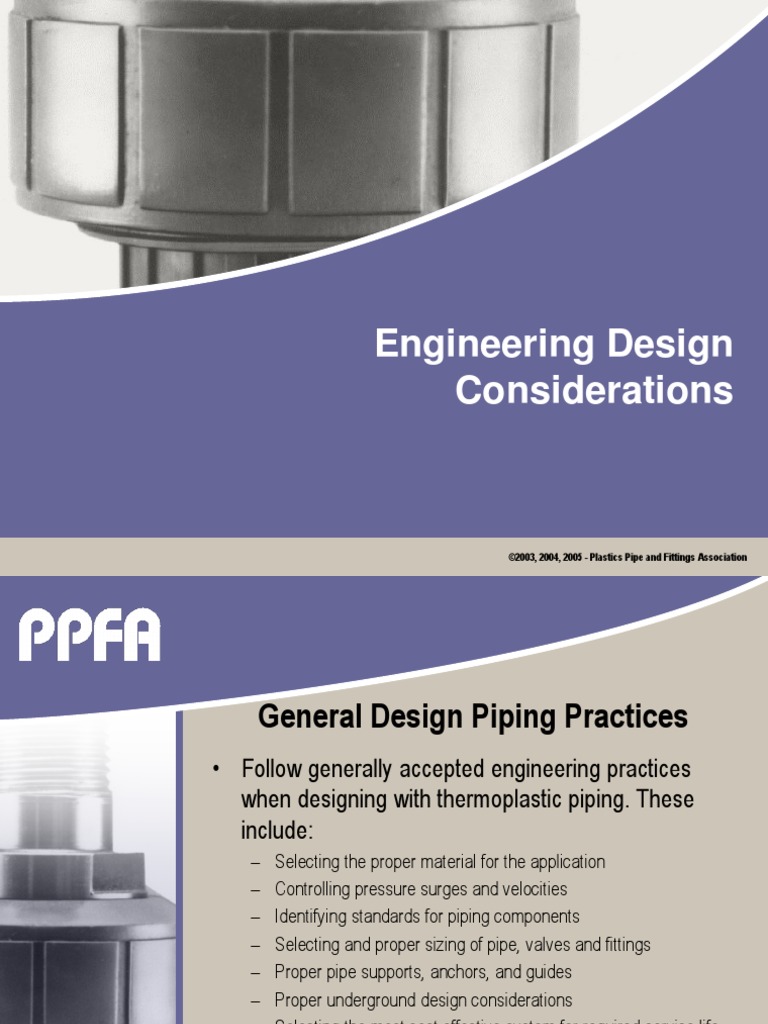 03-PPFA v2.3 EngDsgn | PDF | Pipe (Fluid Conveyance) | Thermal Expansion