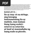 Kahulugan NG Bawat Instrumento