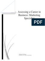 Assessing A Career in Business