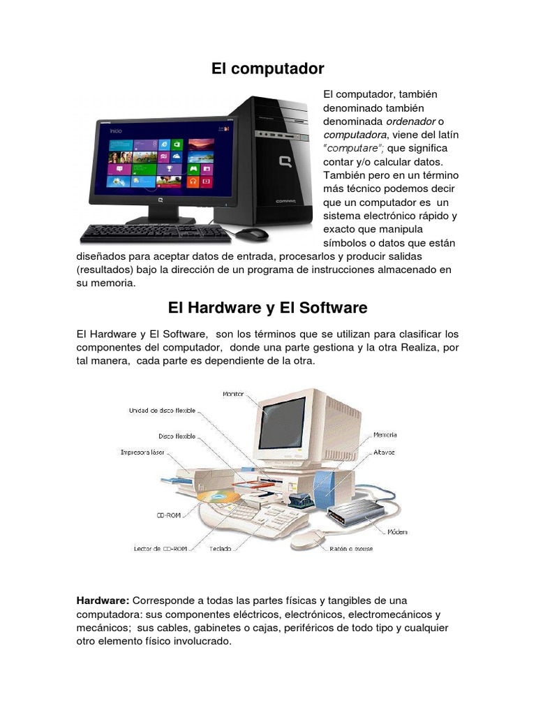 Fundamentos de Hardware Modulo 1 | PDF | Hardware de la computadora ...