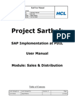 Sap SD User Training Manual
