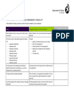 Workplace First Aid Needs Assessment Checklist