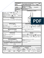 WPS Soldadura Filete