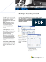 Financial Management: Ebanking in Microsoft Dynamics GP
