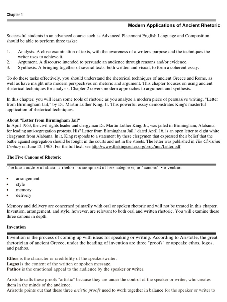 Letter from birmingham jail ethos pathos logos essay picture