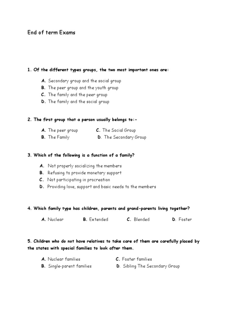 Jamaica Social Studies Grade7 Social Group Social Psychology