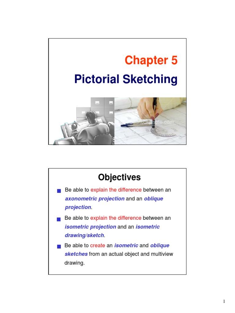 Chapter 05 Pictorial Sketching | PDF | Drawing | Classical Geometry