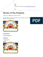 Stories of Prophets from Adam to Ismail