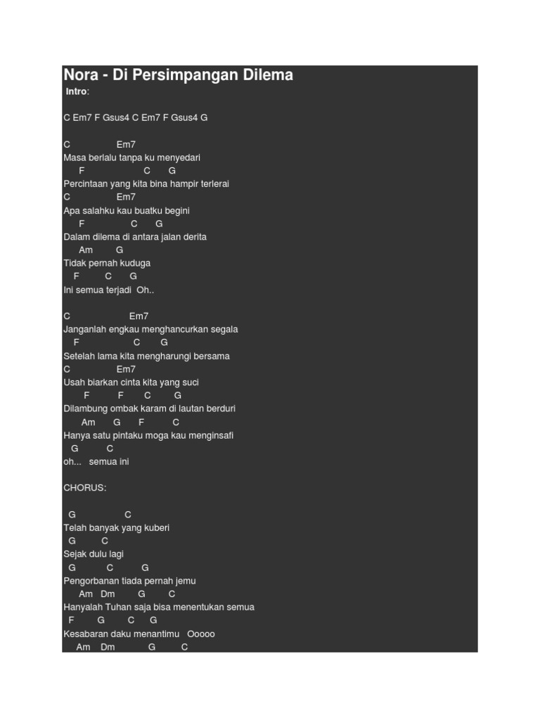 Nora Di Persimpangan Dilema Download