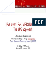 ALiakopoulos - 6PE - 3rd Global IPv6 Summit