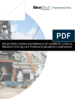 Selecting Lining Materials To Achieve Long & Productive Blast Furnace Hearth Campaigns