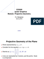 CS3500 Computer Graphics Module: Projective Geometry: P. J. Narayanan