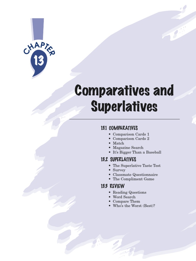 Comparatives and Superlatives | PDF | Adjective | Rules
