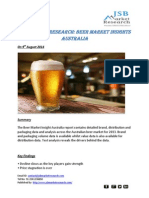 JSB Market Research: Beer Market Insights Australia: On9 August 2014