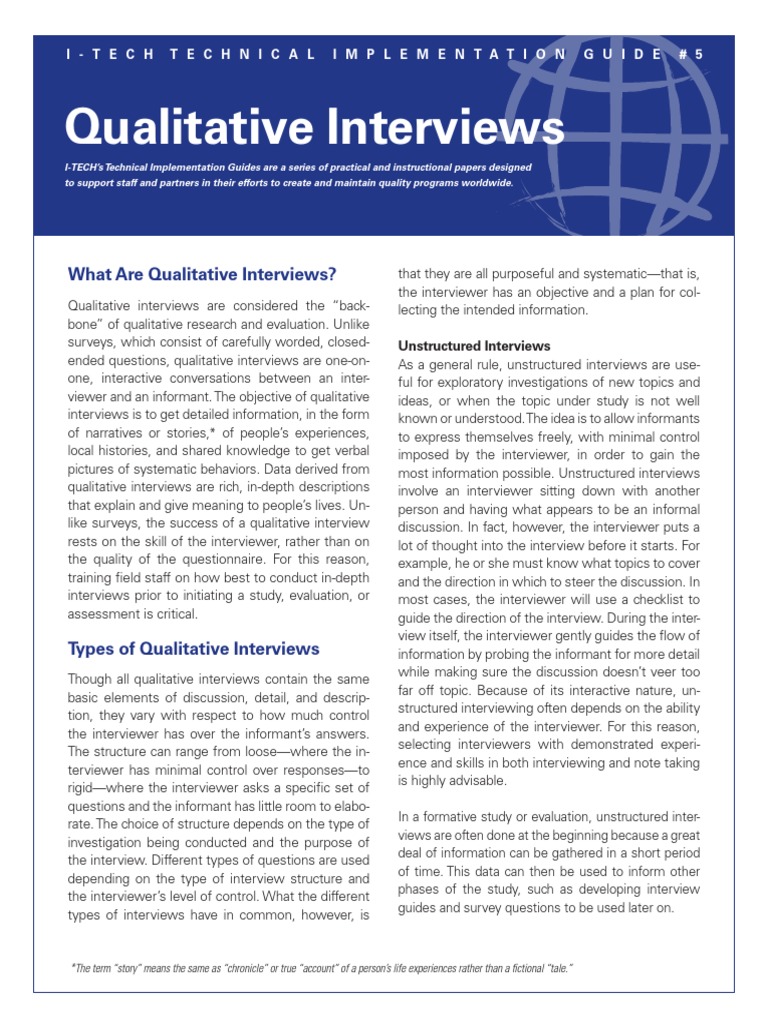 how to do interview in qualitative research
