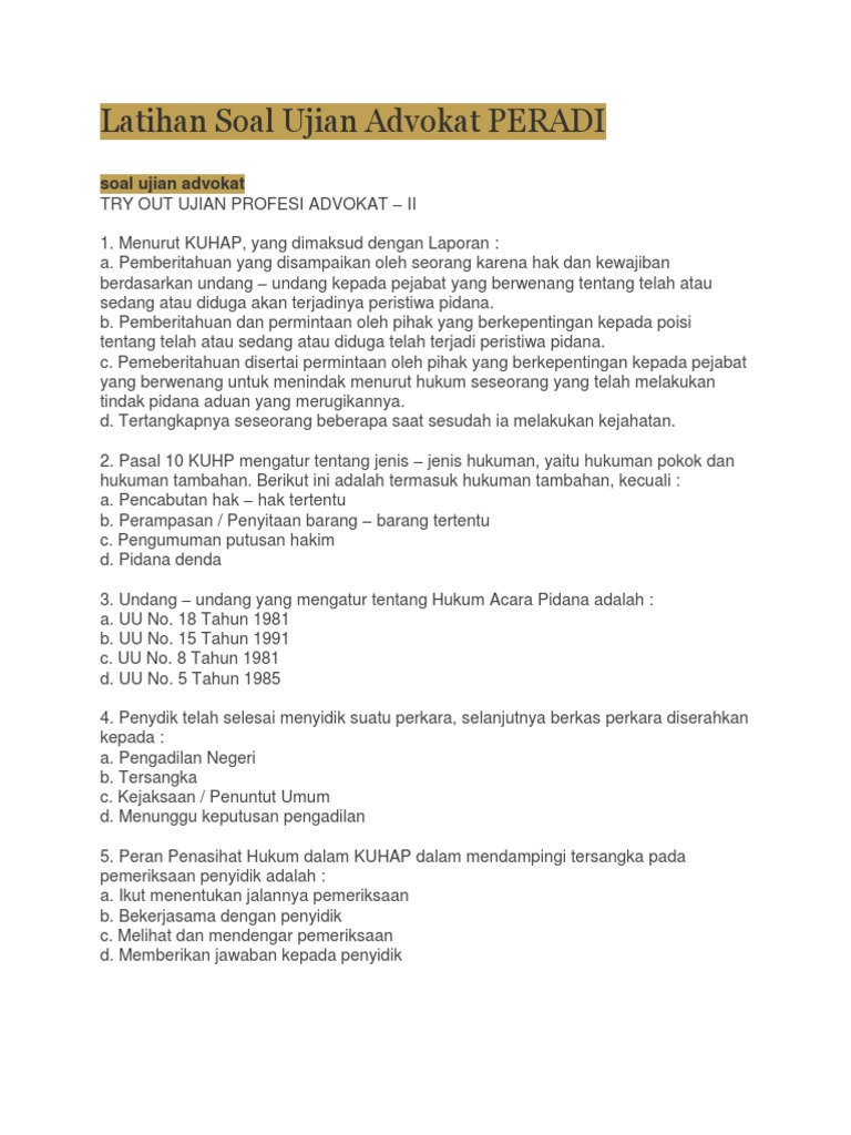 Soal Ujian Hakim Jejak Pelajar