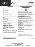 Foster Flextra Sealant 95-50 Data Sheet | PDF | Thermal Insulation ...