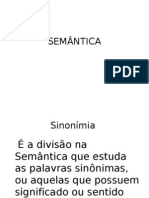 slide SEMÂNTICA
