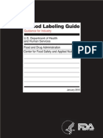 Food Label Guide FDA