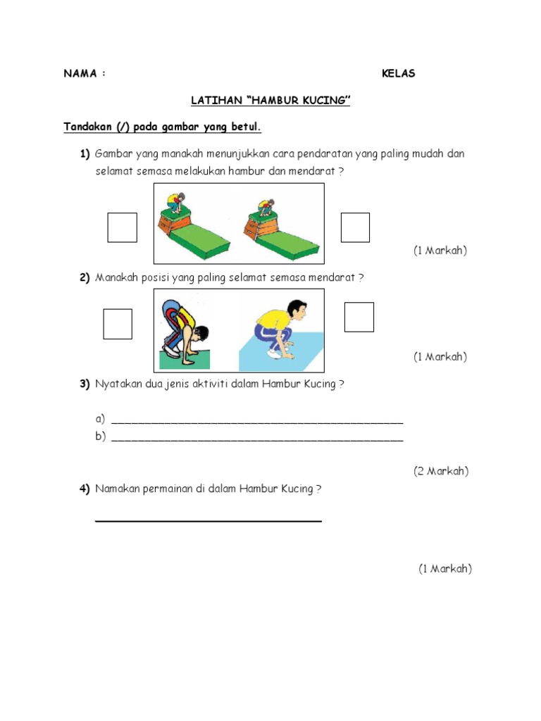 Soalan PJ Tahun 3  PDF