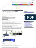 Como Configurar Router Linksys WRT54G..