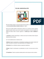 Vías de Administración de Las Formas Farmaceuticas