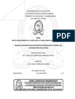 Antología Narrativa Corta de La Zona Oriental de 1990 Al 2005