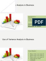 Use of Variance Analysis in Business