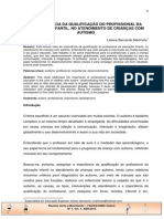 A Importancia Da Qualificacao Do Profissional Da Educacao Infantil, No Atendimento de Criancas Com