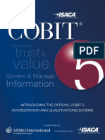 COBIT 5 Scheme Brochure