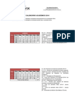 Calendário Acadêmico 2014