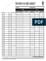 Journeyman League Score Sheet - 2013