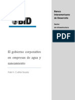 El Gobierno Corporativo en Empresas de Agua y Saneamiento