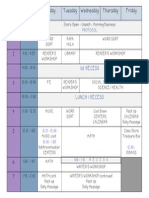 Class Schedule