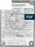 Offiical Death Certificate and Sheriff-Coroner's Autopsy Report On L. Ron Hubbard