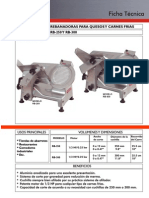 Ficha Tecnica Rebanadora para Carnes Frias