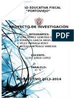 Proyecto de Investigación: Unidad Educativa Fiscal "Portoviejo"