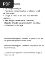 Data Flow Modelling