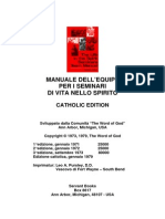 Manuale dell'Equipe per i seminari di vita nello Spirito - catholic edition