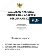 Kebijakan Nasional Adaptasi Mitigasi Perubahan Iklim