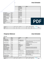 Chapman Bathurst Area Schedule: Plantroom Areas Plantroom Area Location Notes
