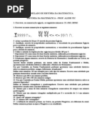 História da Matemática simulado
