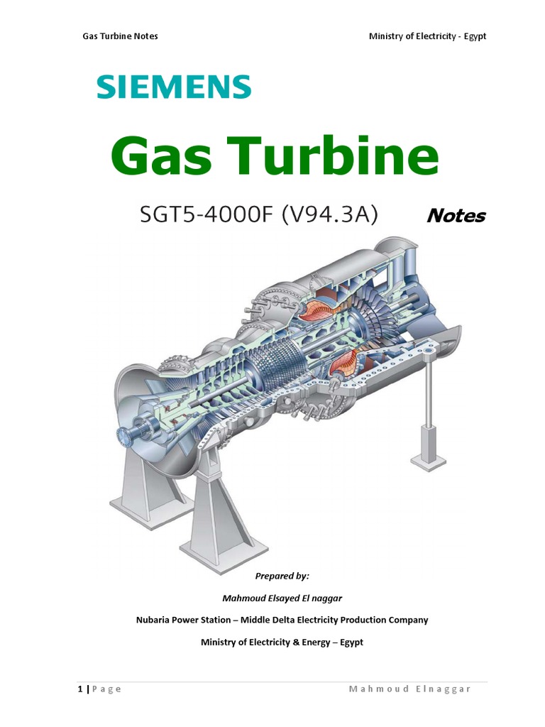 Gas Turbine Operation and Components | PDF | Gas Compressor | Combustion